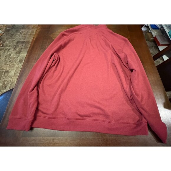 IZOD Men’s Fleece Quarter Zip Men's Pullover XXL Advantage Performance Burgundy - Picture 9 of 9